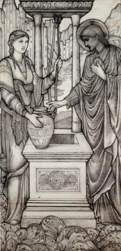  präraffaeliten - Chrsit und der Brunnen Präraffaeliten Sir Edward Burne Jones
